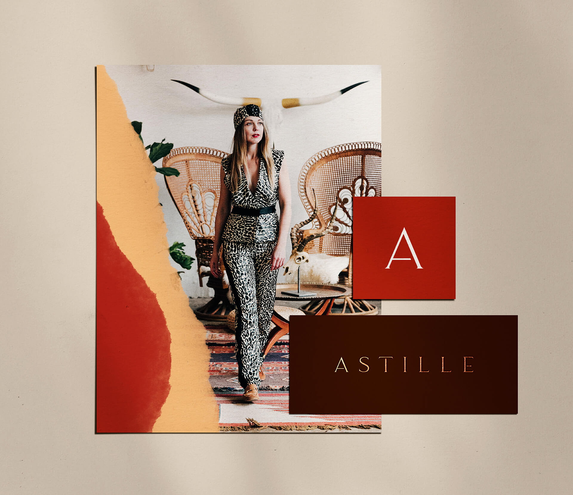 Overview of Astille brand identity logo suite